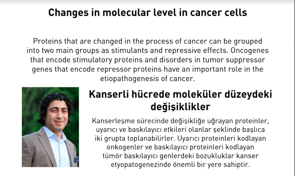 Kanserli hücrede moleküler düzeydeki değişiklikler 1 Kanserli hücrede moleküler düzeydeki değişiklikler