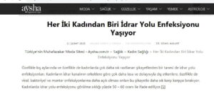 idrar yolu enfeksiyonu