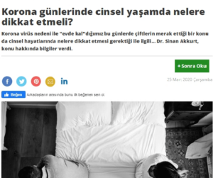 Korona günlerinde cinsel yaşamda nelere dikkat etmeli?