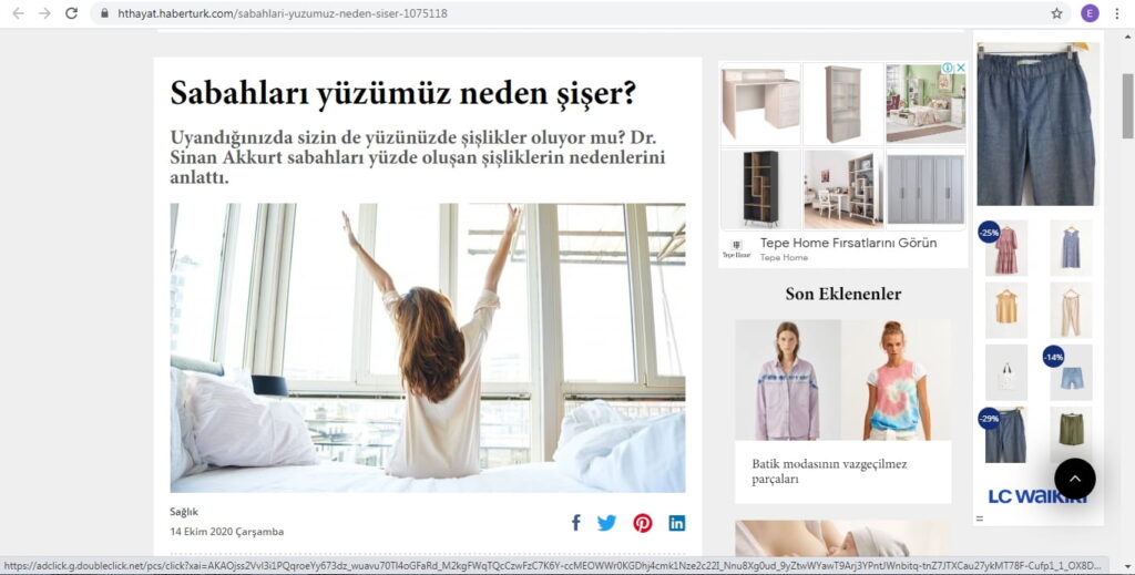 Sabahları yüzümüz neden şişer? 1 hthayat.haberturk.com 14.10.20 Sabahları yüzümüz neden şişer?