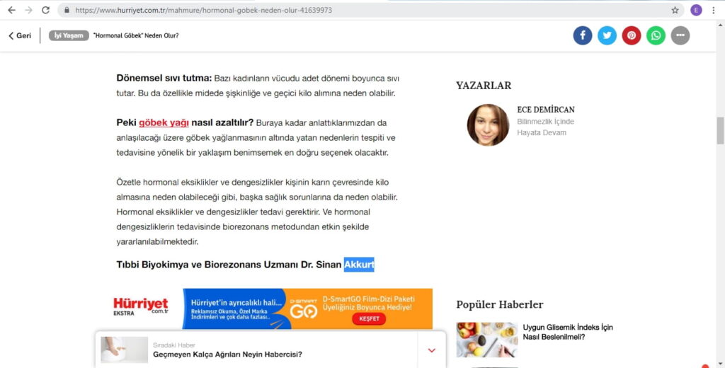 “Hormonal göbek” neden olur? 1 hurriyet.com .tr 19.10.20 “Hormonal göbek” neden olur?