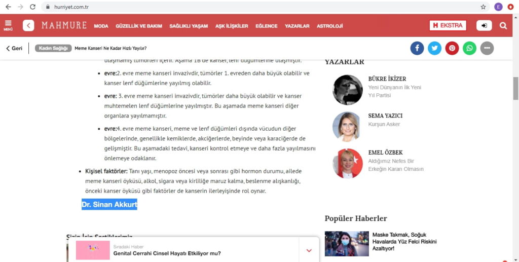 Meme kanseri ne kadar hızlı yayılır? 1 Meme kanseri ne kadar hızlı yayılır?