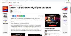 Kanser lenf bezlerine yayıldığında ne olur?