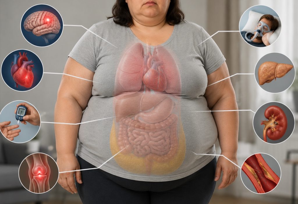 Fazla kilolular ve obezlerde artan sağlık riskleri nelerdir? 2 Fazla kilolular ve obezlerde artan sağlık riskleri nelerdir?