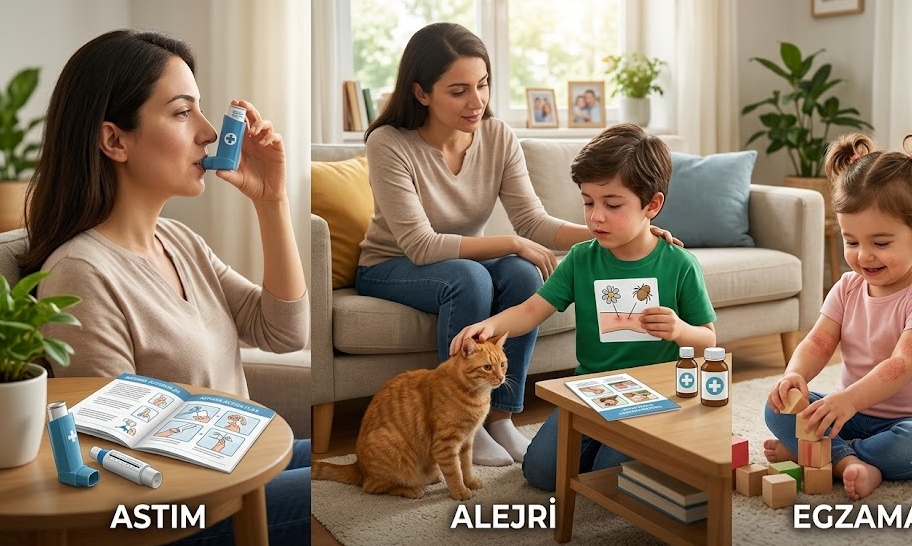 Atopik üçlü Astım, egzama ve alerji