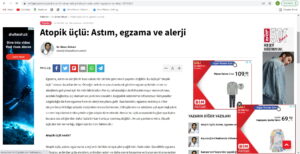 Atopik üçlü: Astım, egzama ve alerji