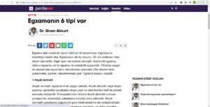 egzamanın altı tipi var