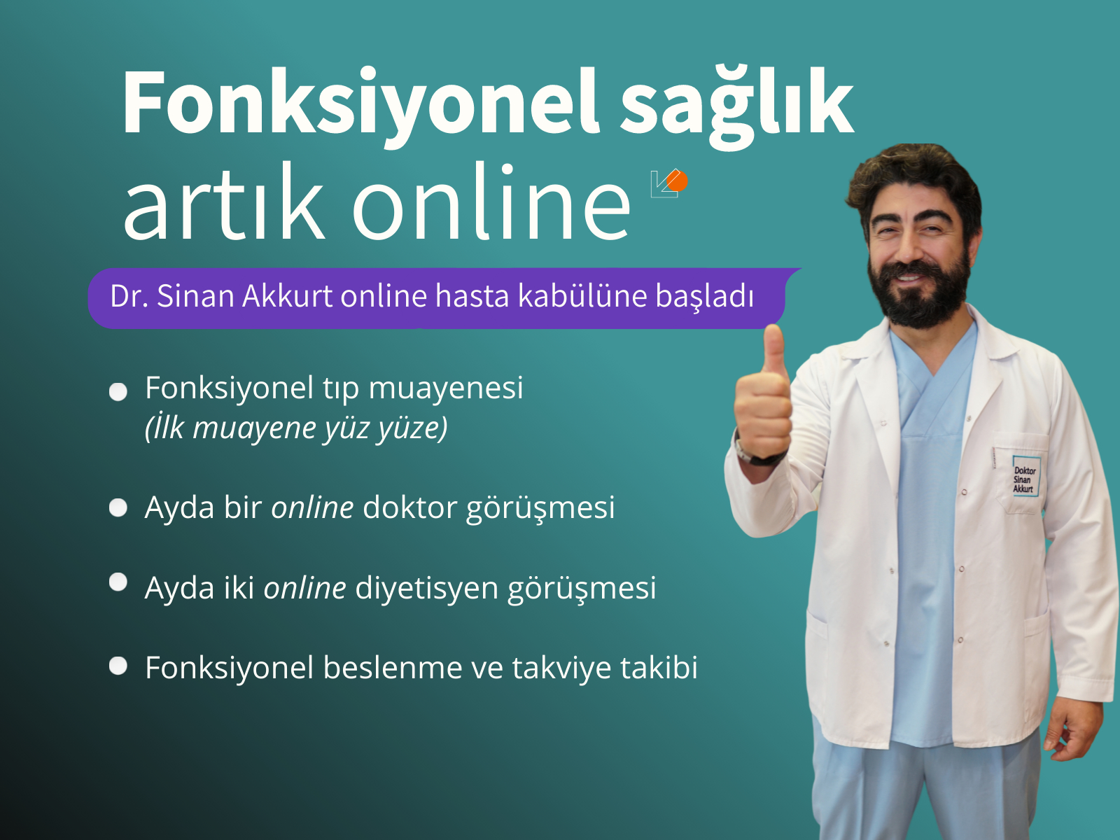 Fonksiyonel sağlık artık online 