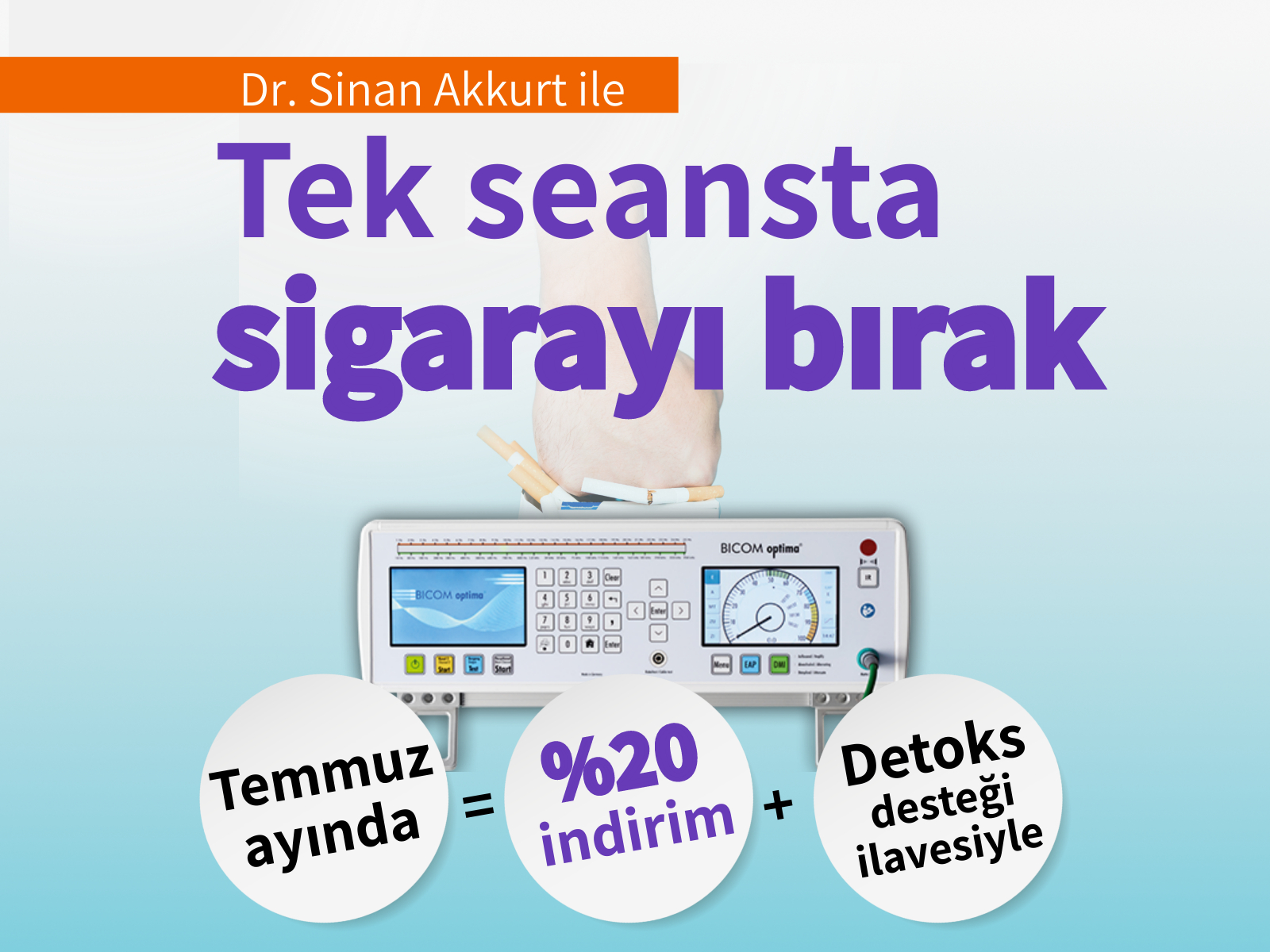 Dr. Sinan Akkurt ile tek seansta sigarayı bırakın