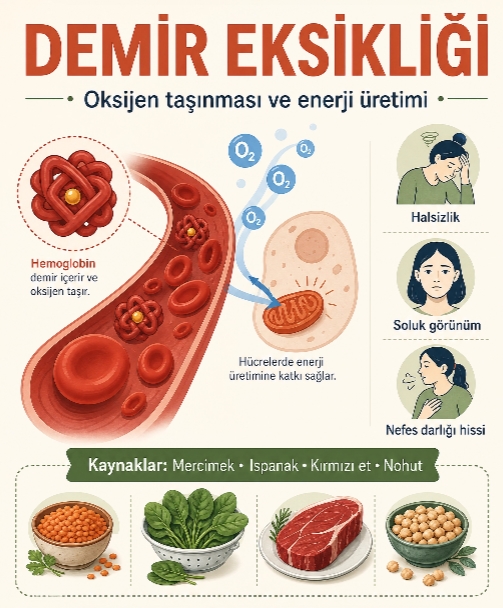 B12, Demir, D Vitamini ve Magnezyum Eksikliği Hangi Belirtilere Yol Açar? 2 B12, Demir, D Vitamini ve Magnezyum Eksikliği