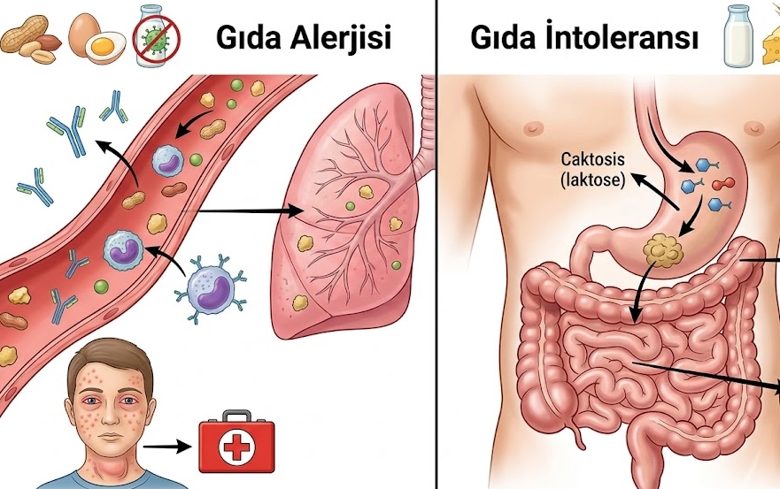 gida alerjisi ve intoleransi ⁠Gıda Alerjisi ile Gıda İntoleransı Arasındaki Fark Nedir?