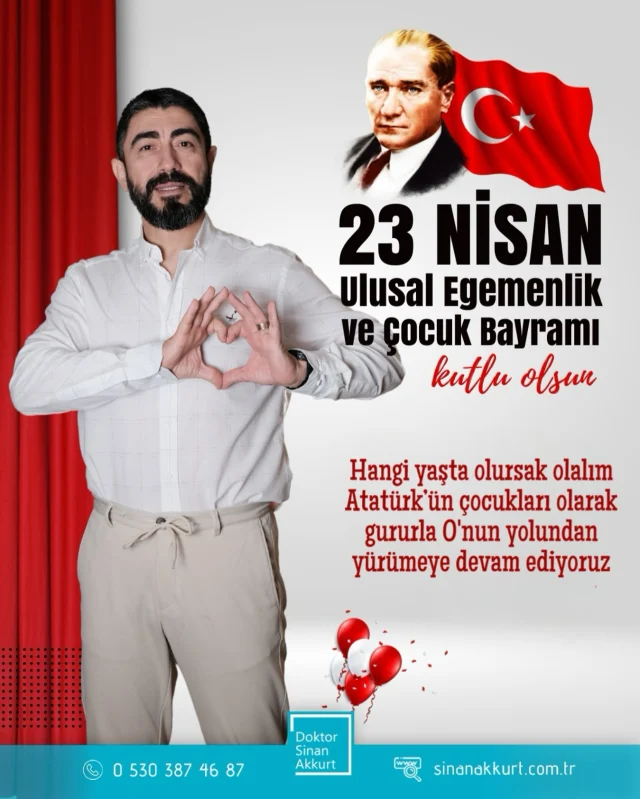 Hangi yaşta olursak olalım Atatürk’ün çocukları olarak gururla O’nun yolundan yürümeye devam ediyoruz.
23 Nisan Ulusal Egemenlik ve Çocuk Bayramımız kutlu olsun. 🇹🇷